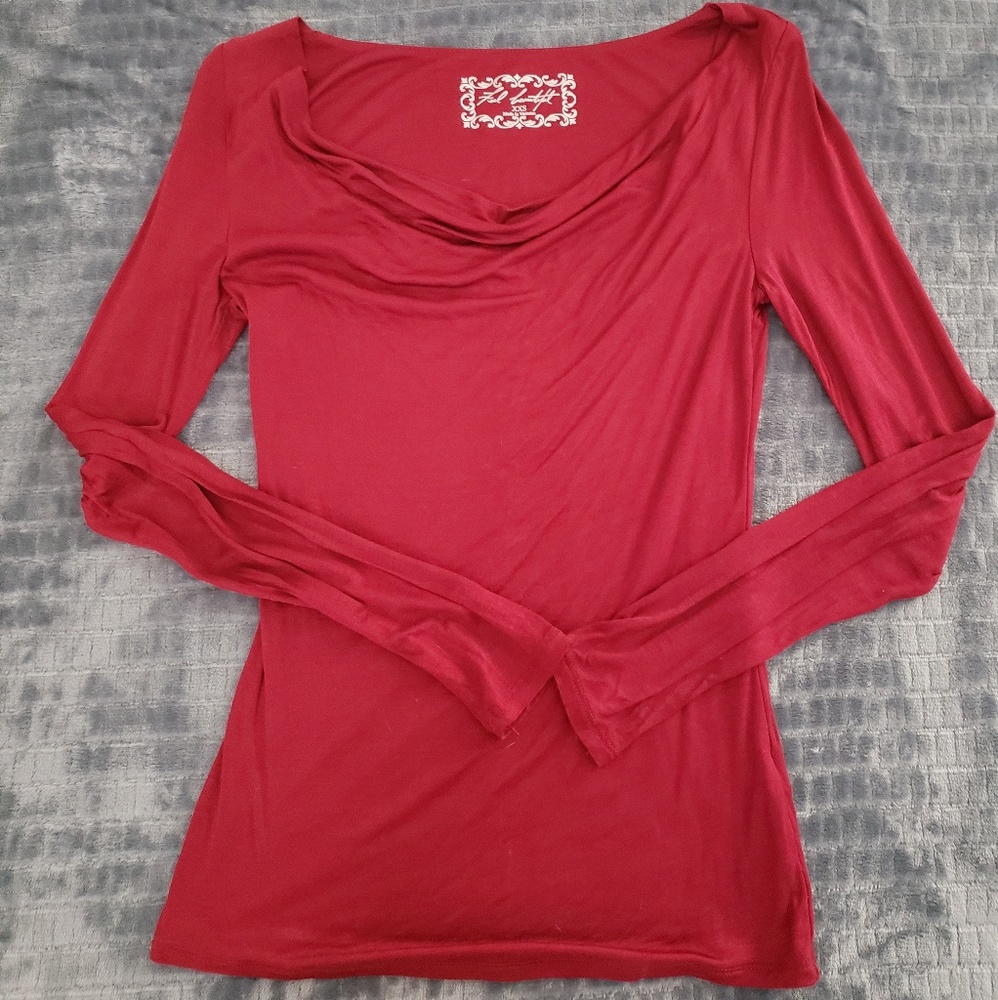 Red scoop neck top from WHBM size XXS